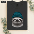 Sloth Wearing Knit Beanie | Cozy Winter Animal Tee