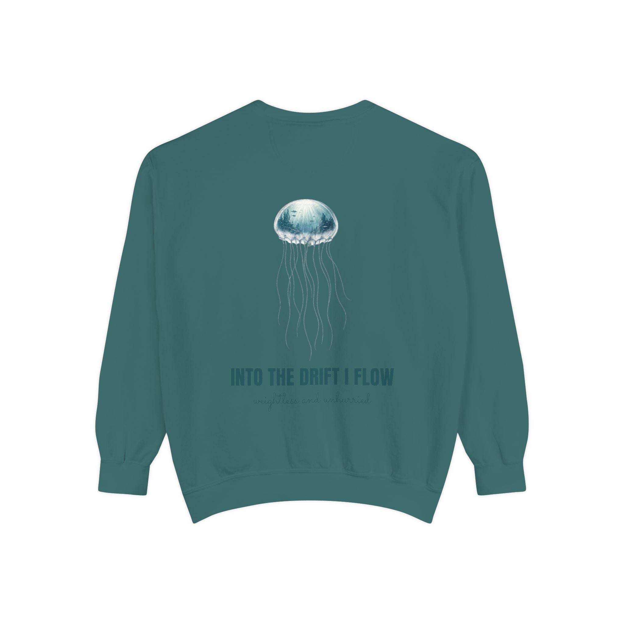 Into the Drift I Flow Shirt, Jellyfish Double Exposure Tee, Ocean Diver Sea Life Gift, Nautical Marine Sweatshirt