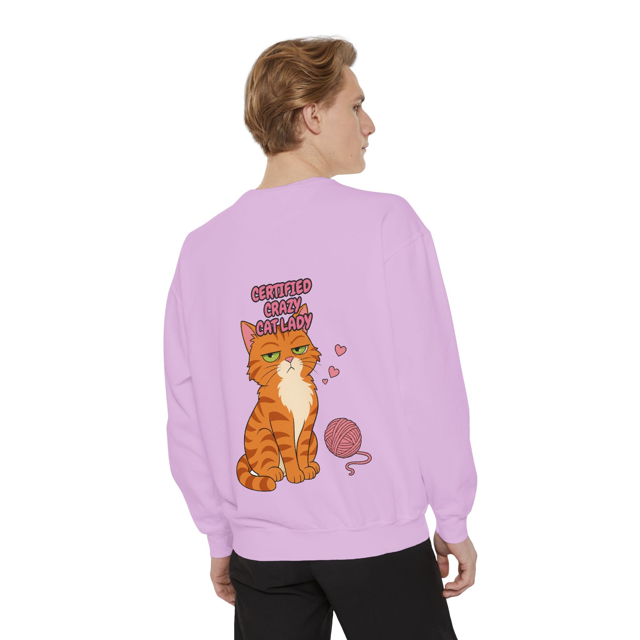Certified Crazy Cat Lady Shirt, Orange Cat Mom Tee, Ginger Cat Lover Gift, Funny Cat Owner Sweatshirt