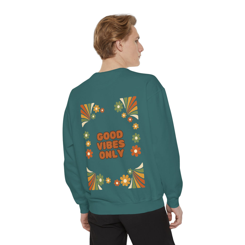 Good Vibes Only Shirt, Retro Groovy Tee, 70s Aesthetic Gift, Positive Affirmation Sweatshirt