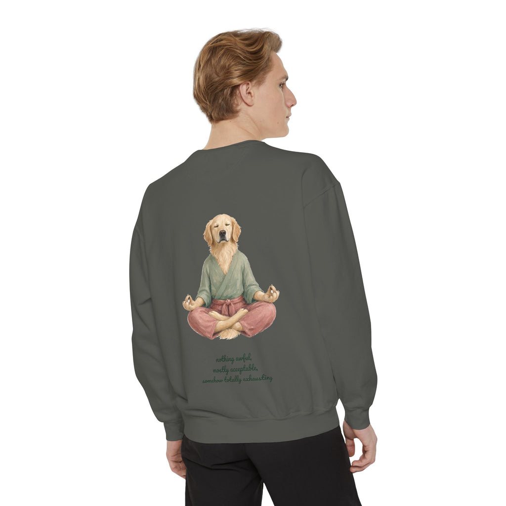 Yoga Dog Shirt, Namaste Zen Dog Tee, Funny Meditation Dog Mom Gift, Painterly Dog Lover Sweatshirt