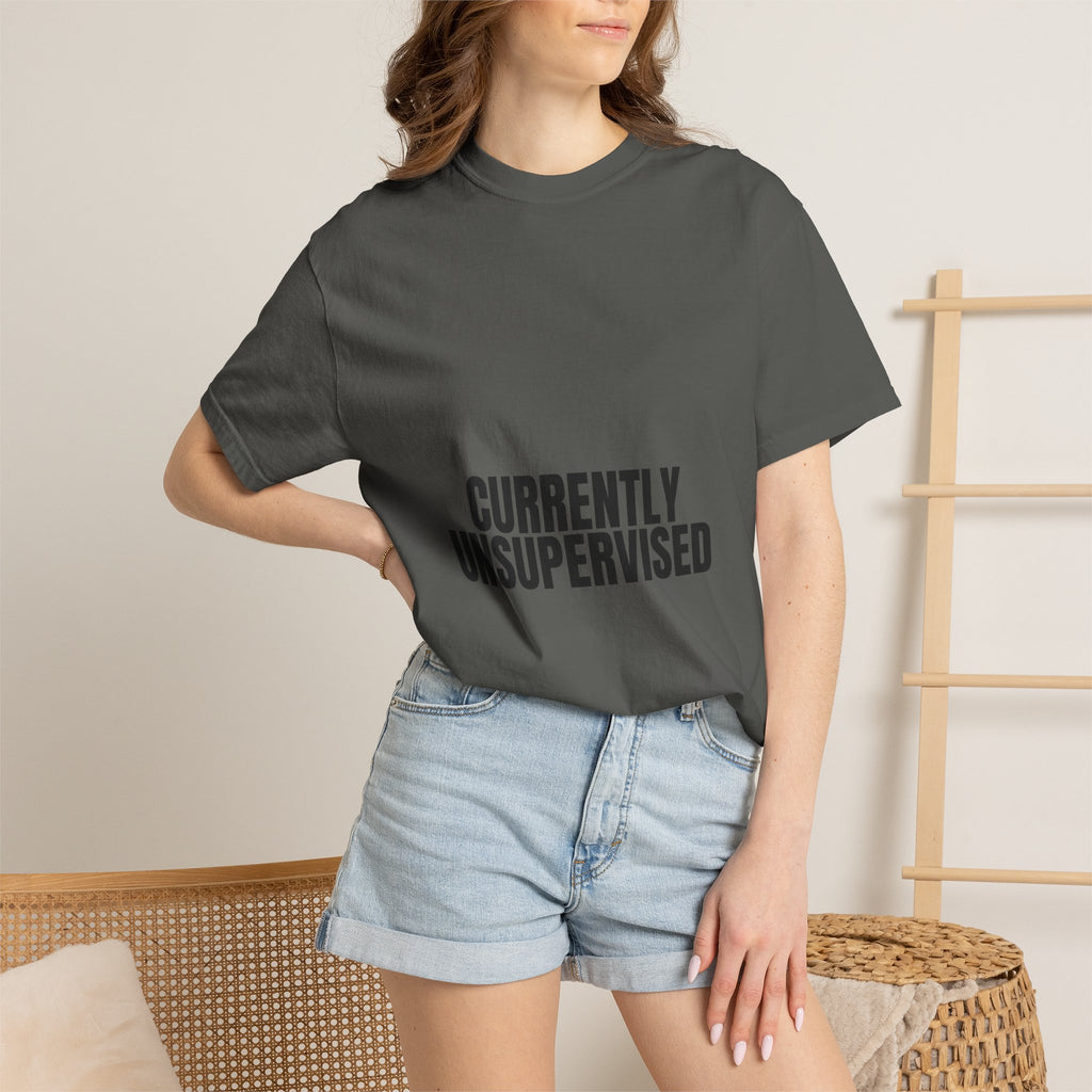 Currently Unsupervised Shirt, Funny Sarcastic Tee, Gag Gift, Humor Sweatshirt