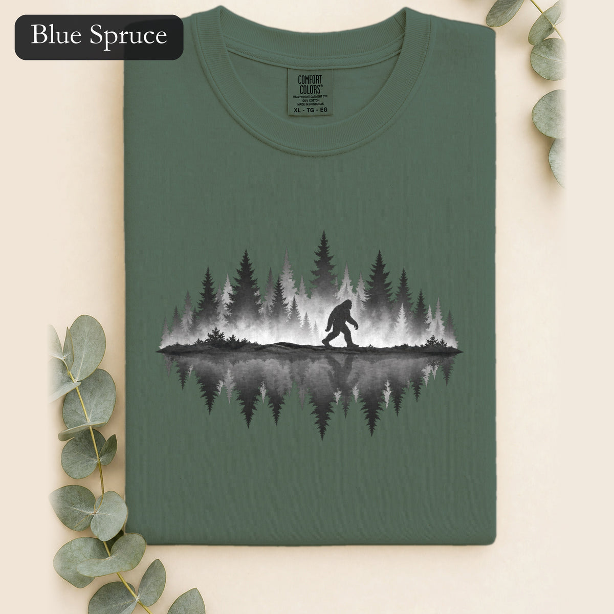 Bigfoot Silhouette Forest Shirt