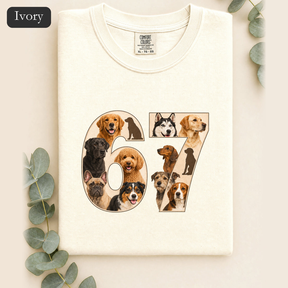 67 Dogs Shirt, Funny 67 Meme Dog Tee, Trendy Dog Number Gift, Dog Lover Sweatshirt