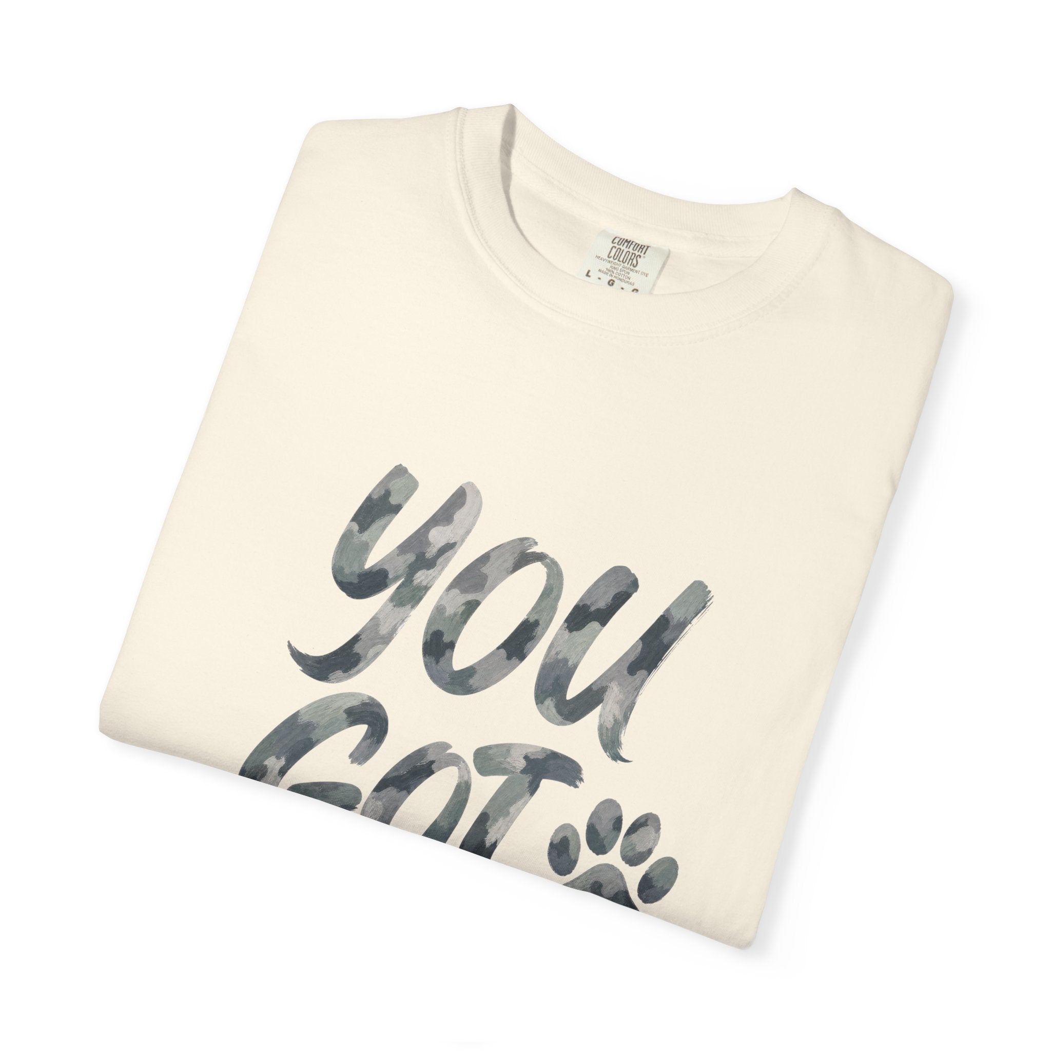 You Got This Shirt, Camo Motivational Tee, Encouragement Mental Health Gift, Positive Vibes Paw Print Sweatshirt