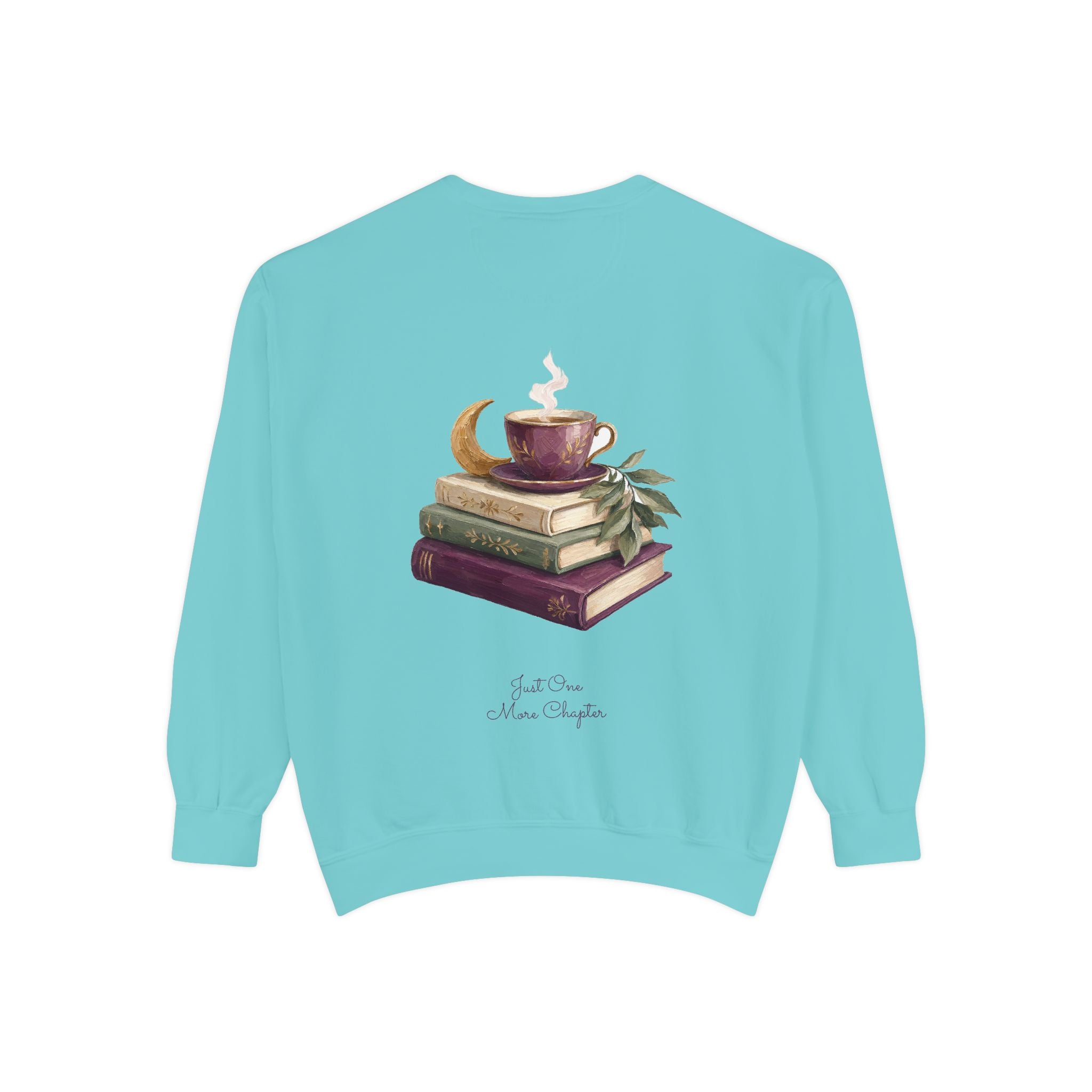 Just One More Chapter Shirt, Bookish Reader Tee, Book Lover Cozy Gift, Painterly Reading Sweatshirt