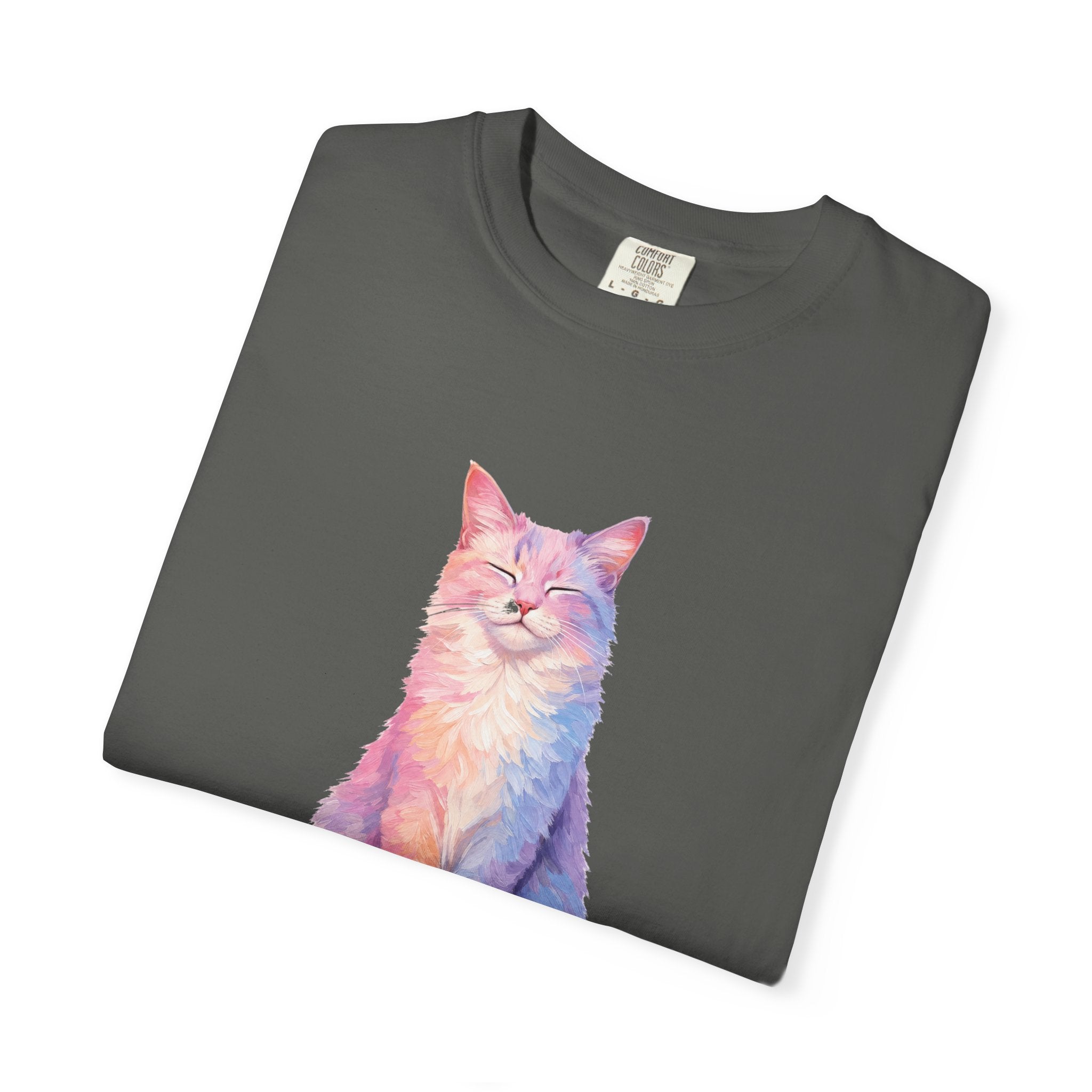 Cat Mom Shirt, Pastel Painterly Cat Tee, Cute Cat Lover Gift, Cat Owner Sweatshirt for Her
