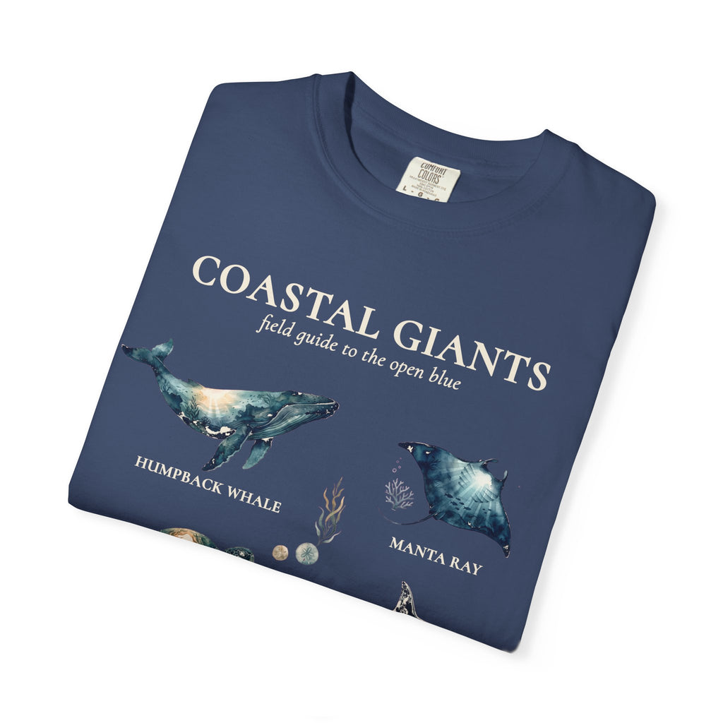 Coastal Giants Ocean Field Guide Shirt, Whale Manta Sea Turtle Tee, Marine Life Ocean Lover Gift, Nautical Sweatshirt