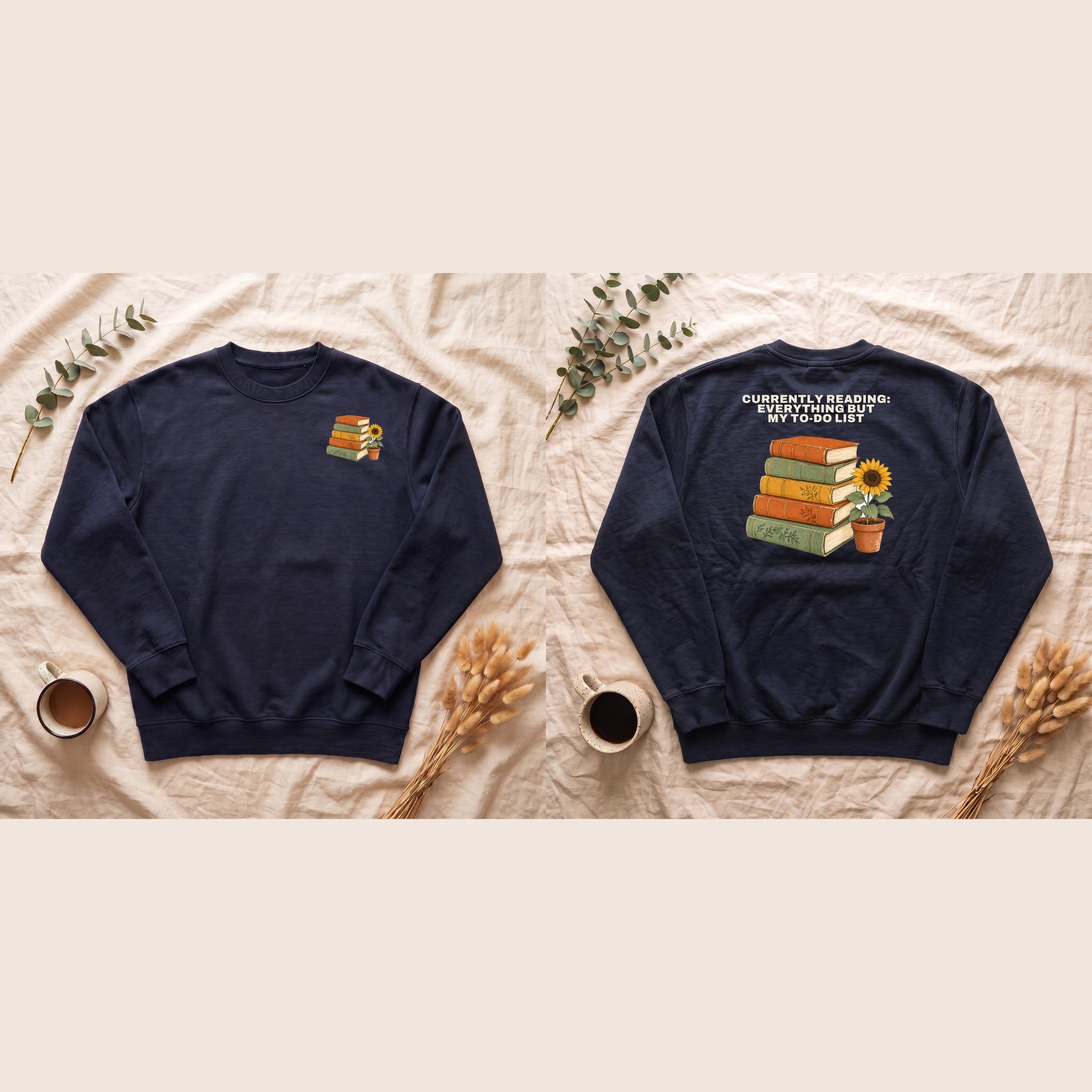 Currently Reading Everything But My To-Do List Shirt, Funny Bookish Tee, Book Lover Reader Gift