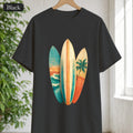 Vintage Surfboard Shirt, Painterly Surf Art Tee, Beach Coastal Surfer Gift, Summer Ocean T-Shirt