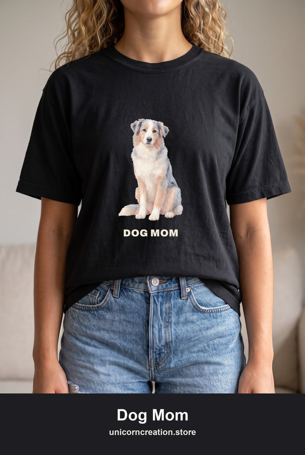 Dog Mom Shirt, Pastel Painterly Dog Tee, Cute Dog Lover Gift, Dog Owner Sweatshirt for Her