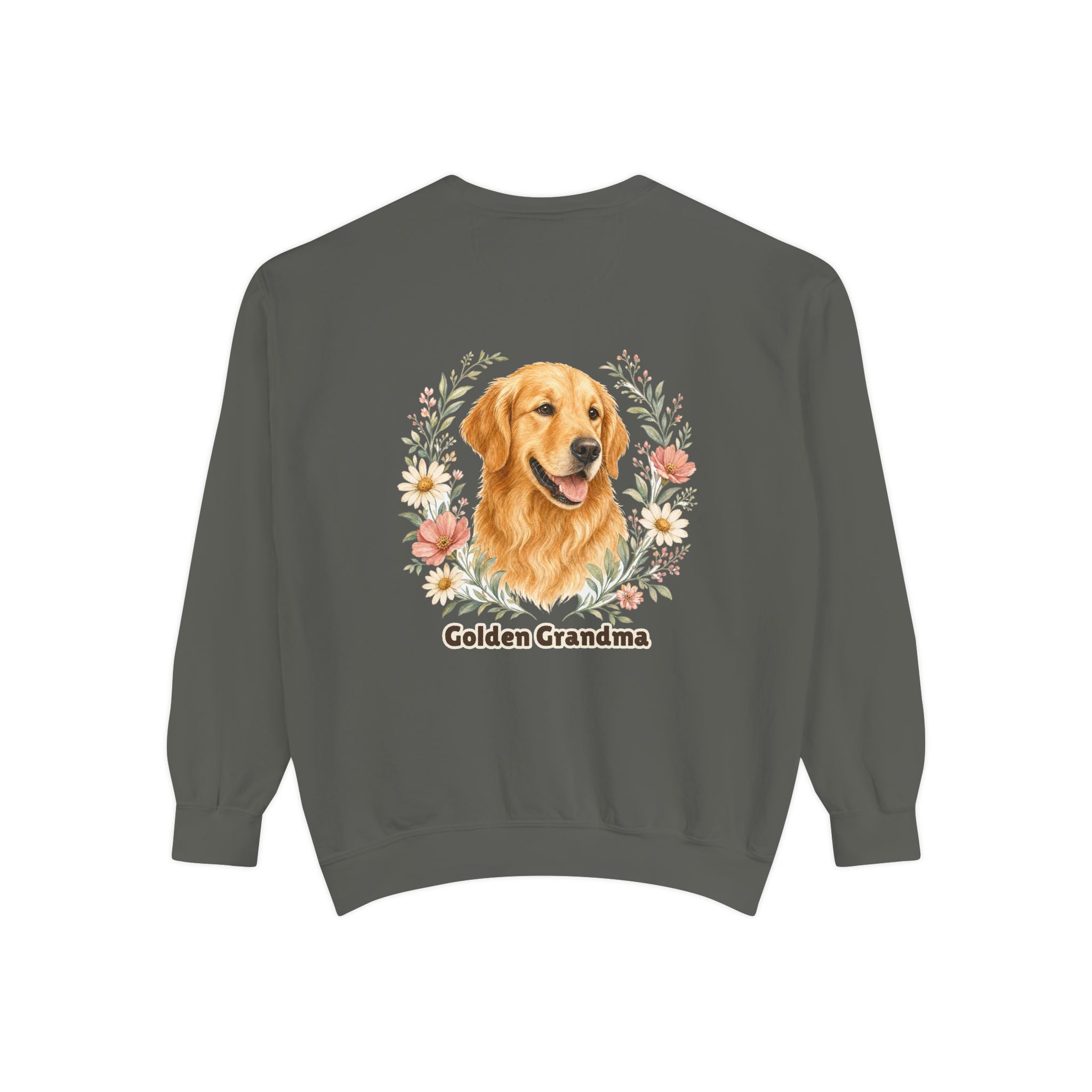 Golden Retriever Grandma Shirt, Golden Grandma Tee, Dog Grandma Gift, Wildflower Dog Lover Sweatshirt