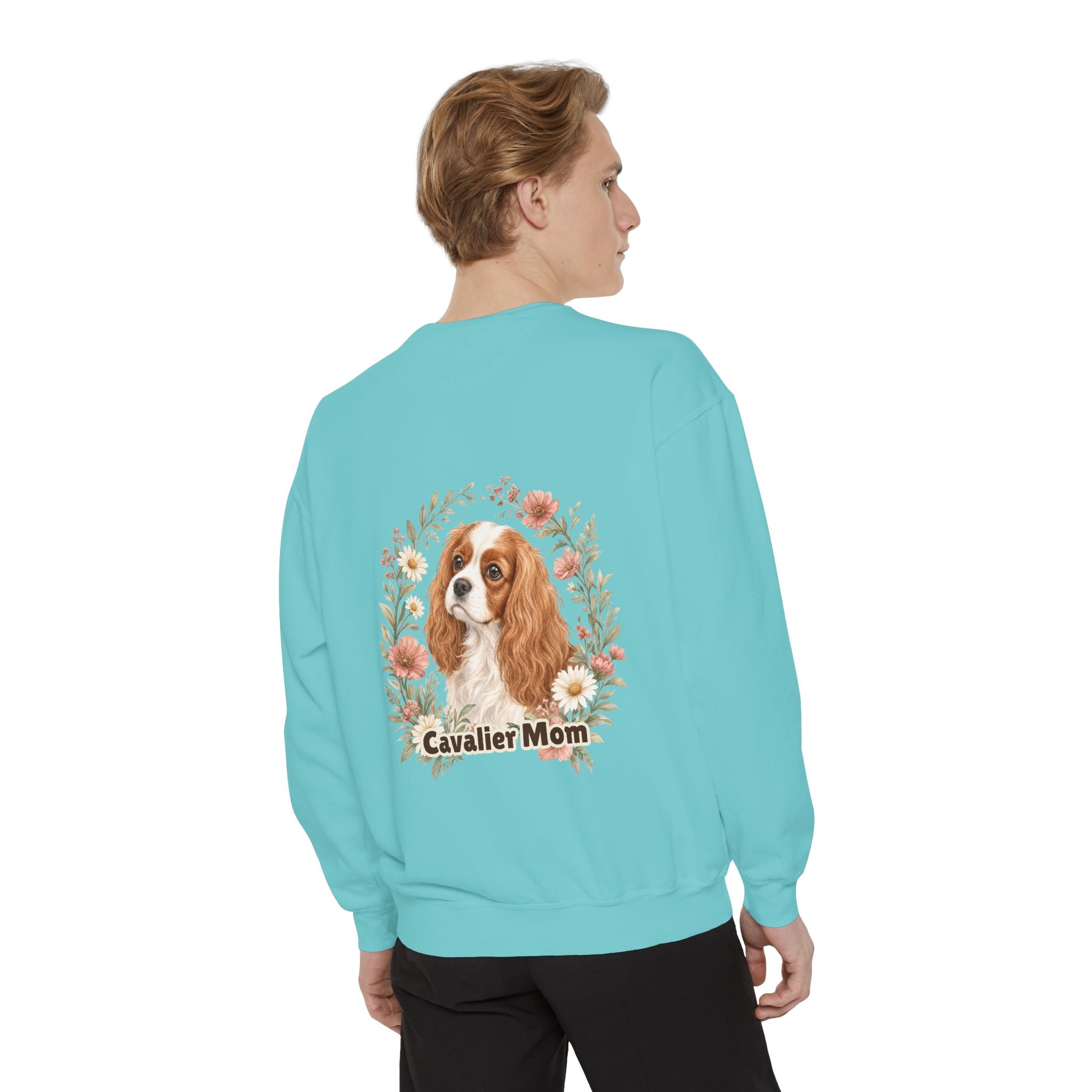 Cavalier Mom Shirt, Cavalier King Charles Spaniel Tee, Dog Mom Gift, Wildflower Dog Lover Sweatshirt