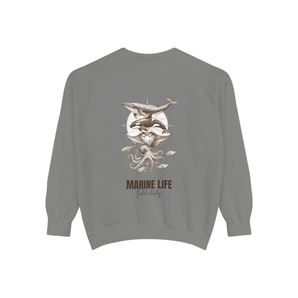 Ocean Life Sketch Shirt, Vintage Marine Animals Tee, Sailor Journal Sea Life Gift, Nautical Ocean Lover Sweatshirt