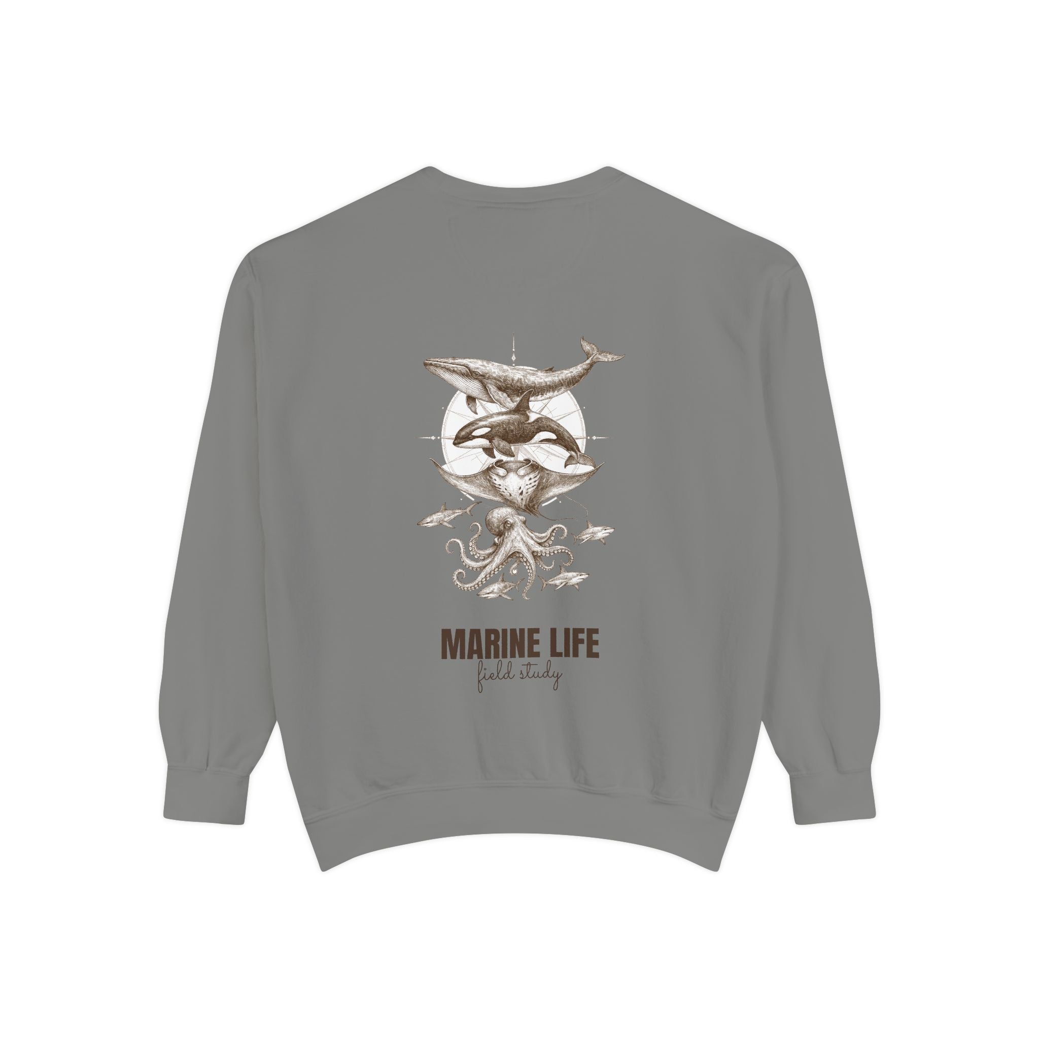 Ocean Life Sketch Shirt, Vintage Marine Animals Tee, Sailor Journal Sea Life Gift, Nautical Ocean Lover Sweatshirt