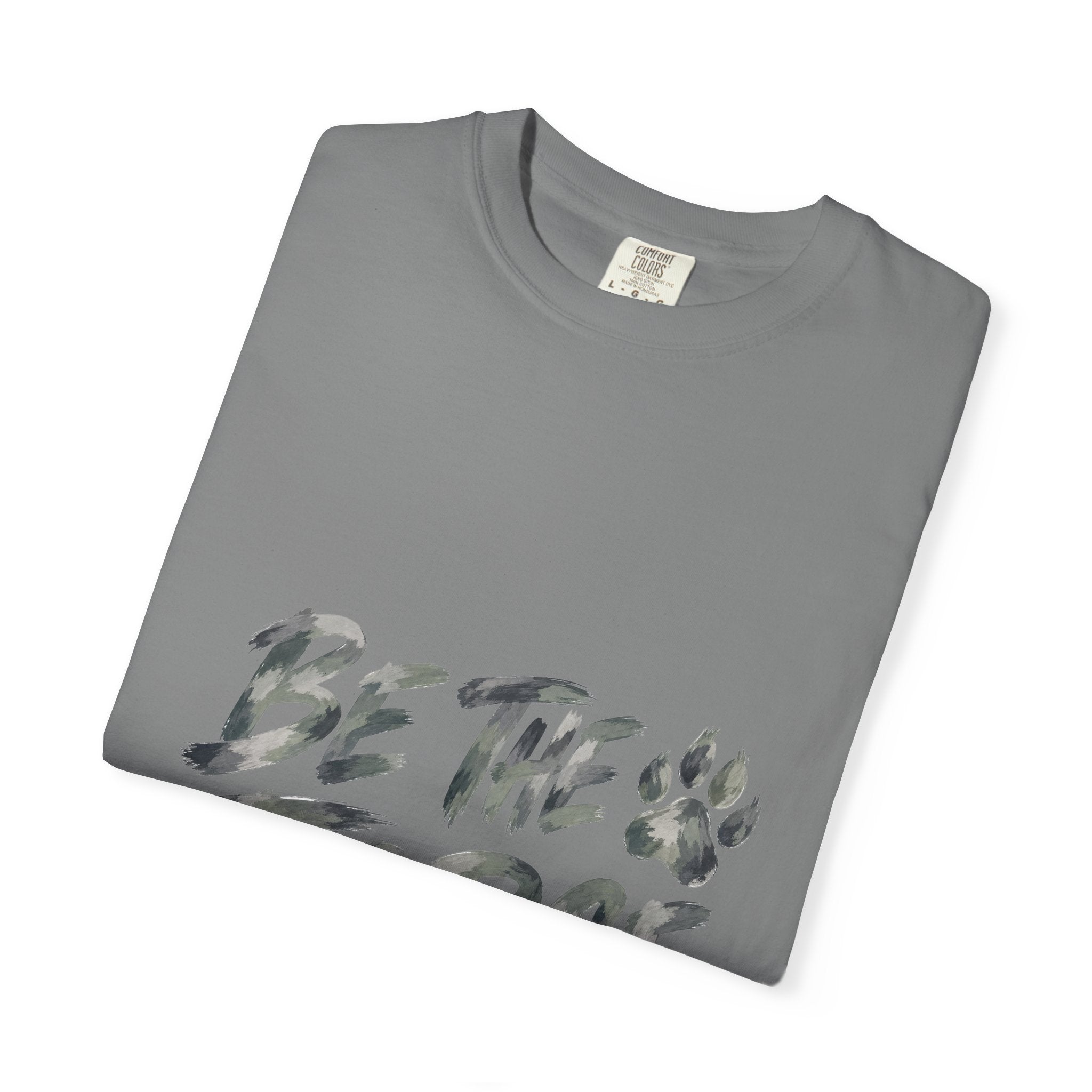 Be The Force Shirt, Camo Motivational Tee, Inspirational Encouragement Gift, Positive Vibes Paw Print Sweatshirt