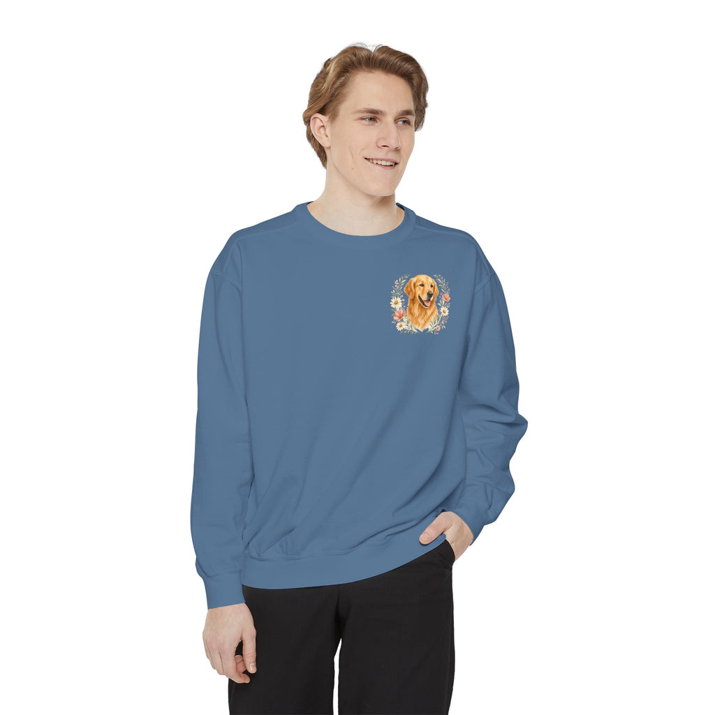 Golden Retriever Grandma Shirt, Golden Grandma Tee, Dog Grandma Gift, Wildflower Dog Lover Sweatshirt