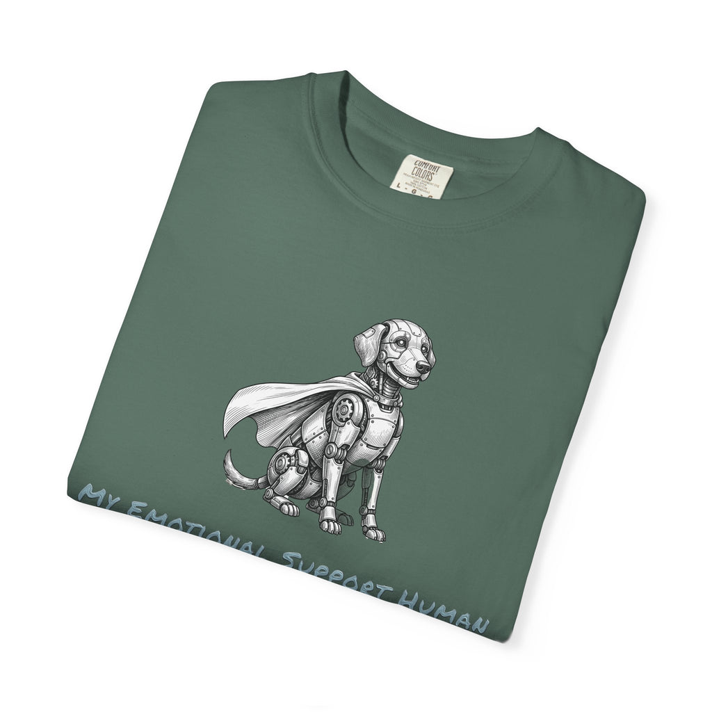 Robot Dog T-Shirt — My Emotional Support Human Is Offline