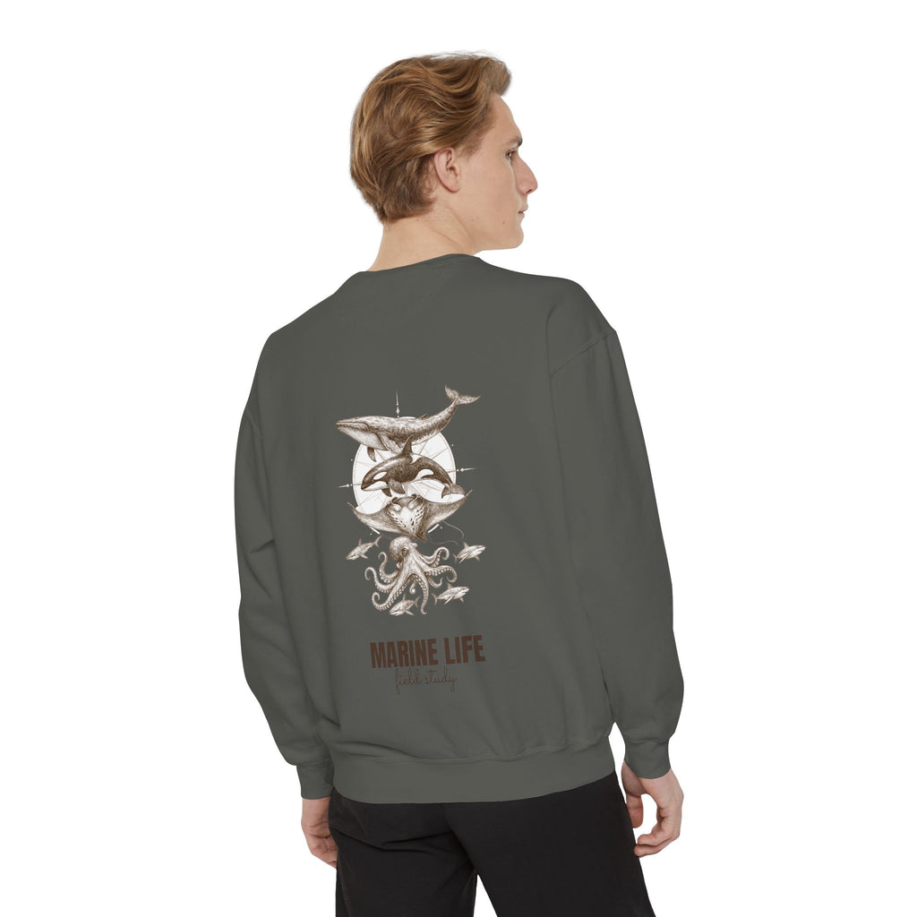 Ocean Life Sketch Shirt, Vintage Marine Animals Tee, Sailor Journal Sea Life Gift, Nautical Ocean Lover Sweatshirt