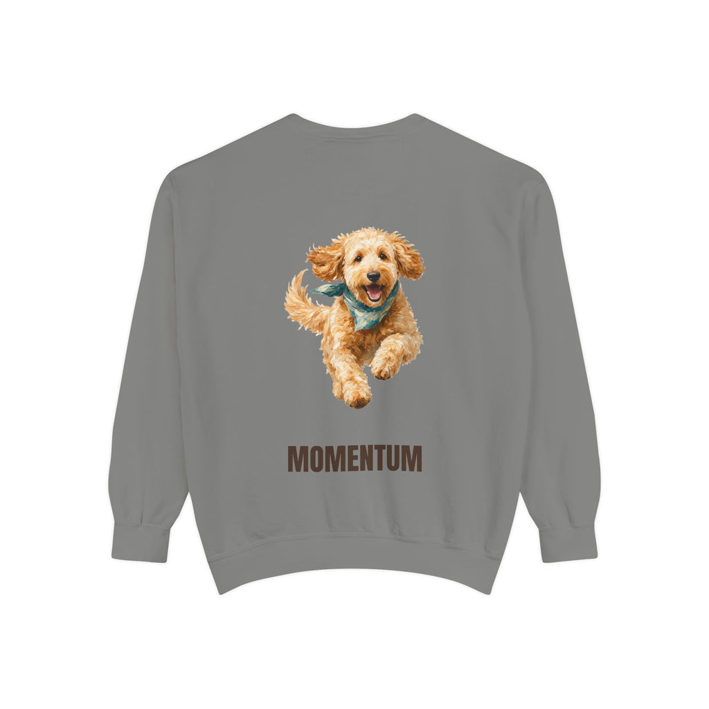 Momentum Goldendoodle Shirt, Running Doodle Dog Tee, Funny Doodle Dog Mom Gift, Painterly Dog Lover Sweatshirt