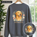 Golden Retriever Mom Shirt, Golden Mama Tee, Dog Mom Gift, Wildflower Dog Lover Sweatshirt, Cute Dog Owner Gift