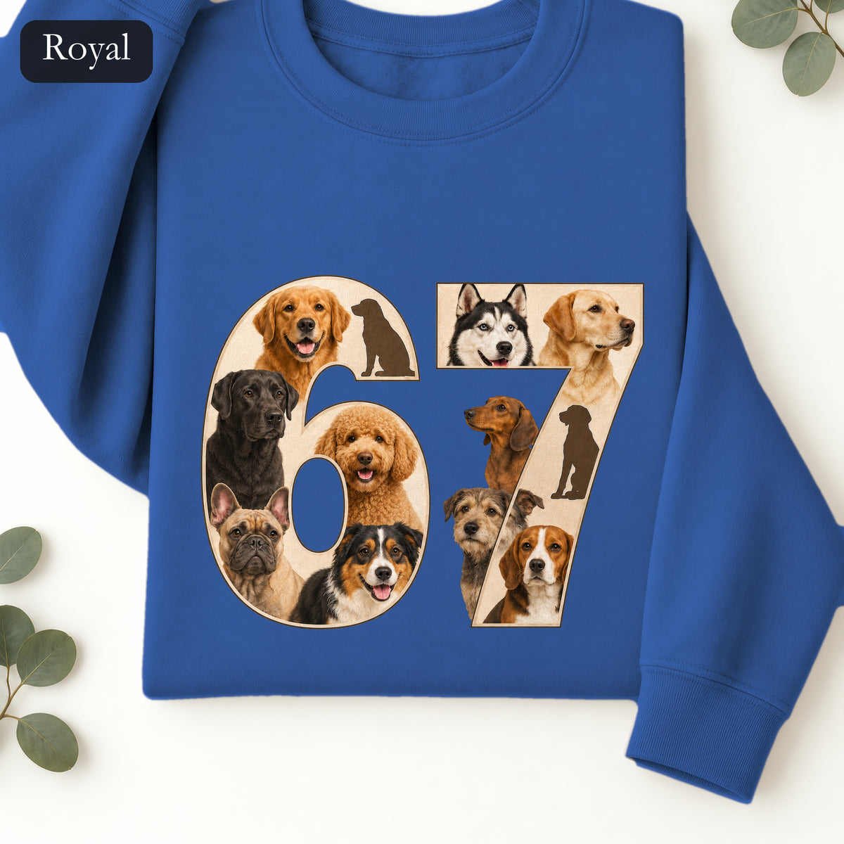 67 Dogs Shirt, Funny 67 Meme Dog Tee, Trendy Dog Number Gift, Dog Lover Sweatshirt
