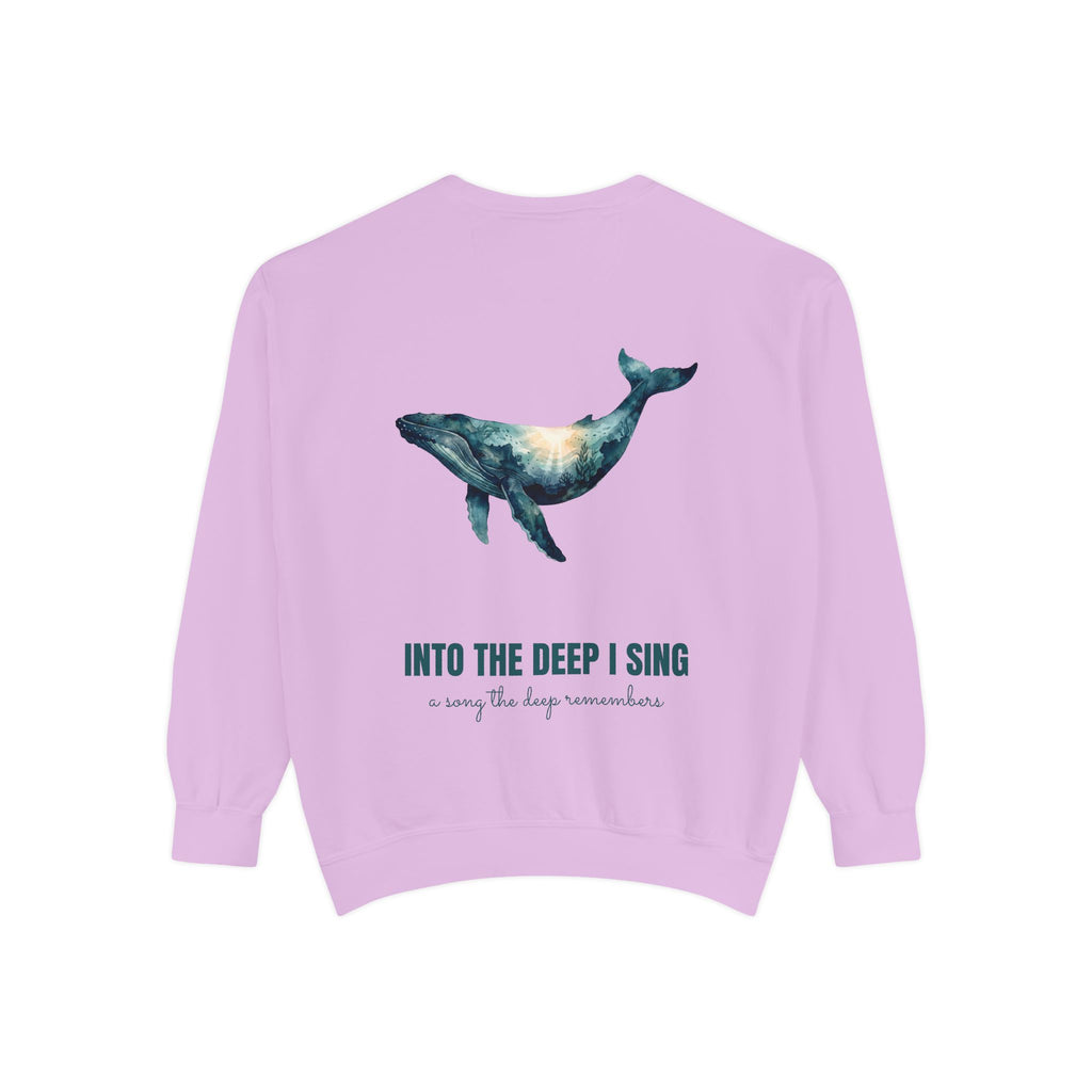 Into the Deep I Sing Shirt, Humpback Whale Double Exposure Tee, Ocean Lover Marine Life Gift, Nautical Sweatshirt