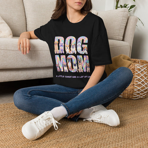 Dog Mom T-Shirt — Pastel Dog Lover Tee, Gift for Dog Moms