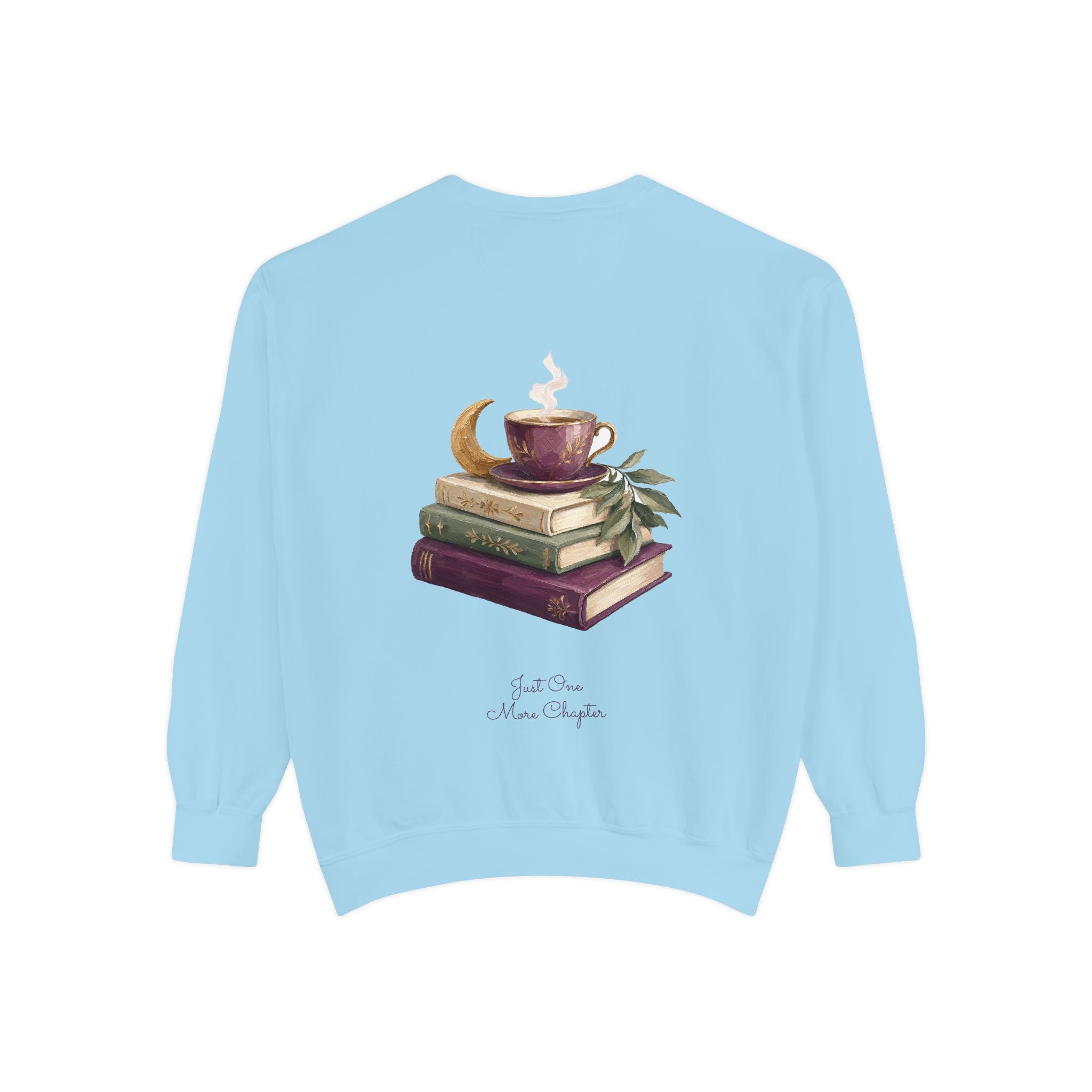 Just One More Chapter Shirt, Bookish Reader Tee, Book Lover Cozy Gift, Painterly Reading Sweatshirt