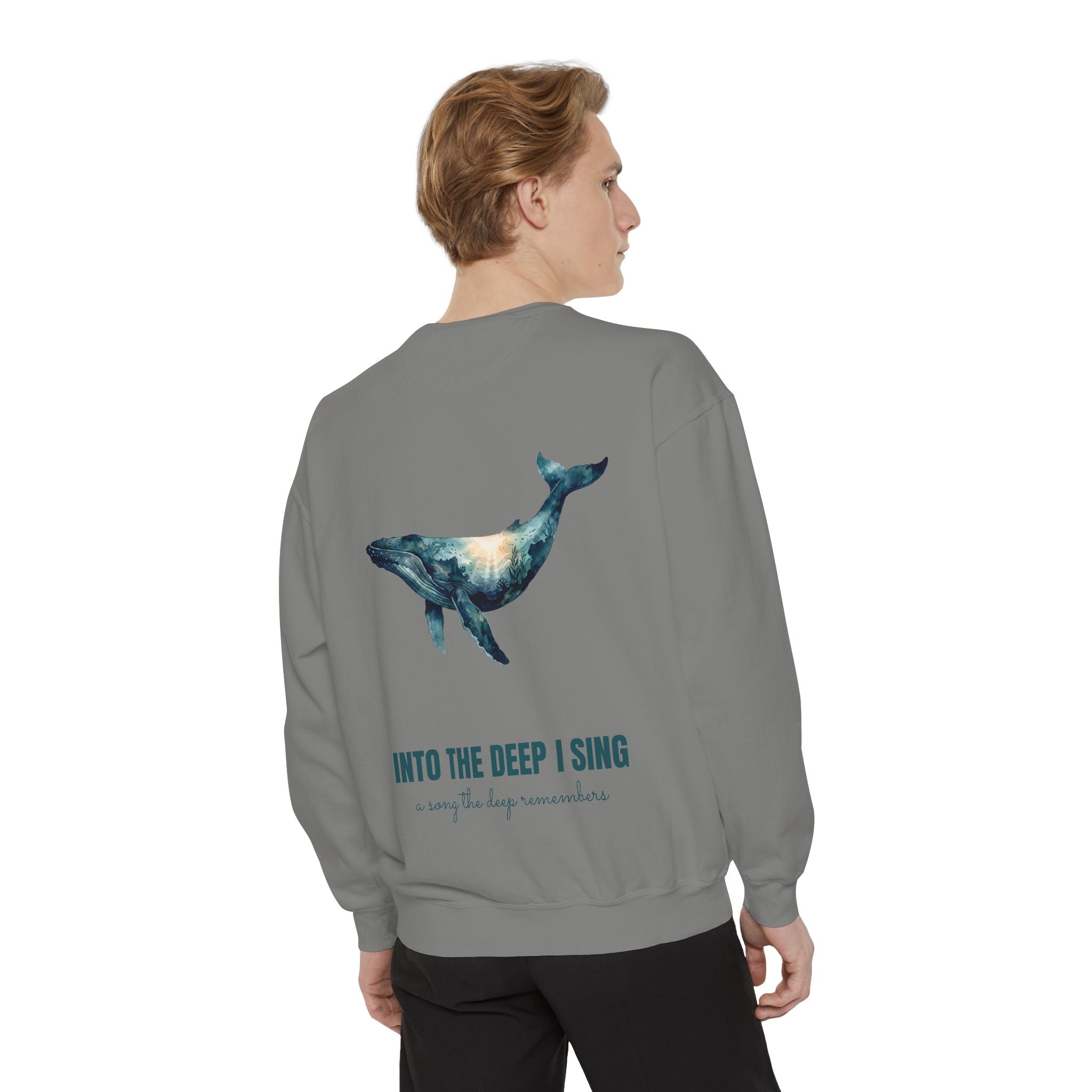 Into the Deep I Sing Shirt, Humpback Whale Double Exposure Tee, Ocean Lover Marine Life Gift, Nautical Sweatshirt