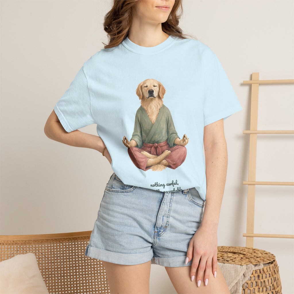 Yoga Dog Shirt, Namaste Zen Dog Tee, Funny Meditation Dog Mom Gift, Painterly Dog Lover Sweatshirt