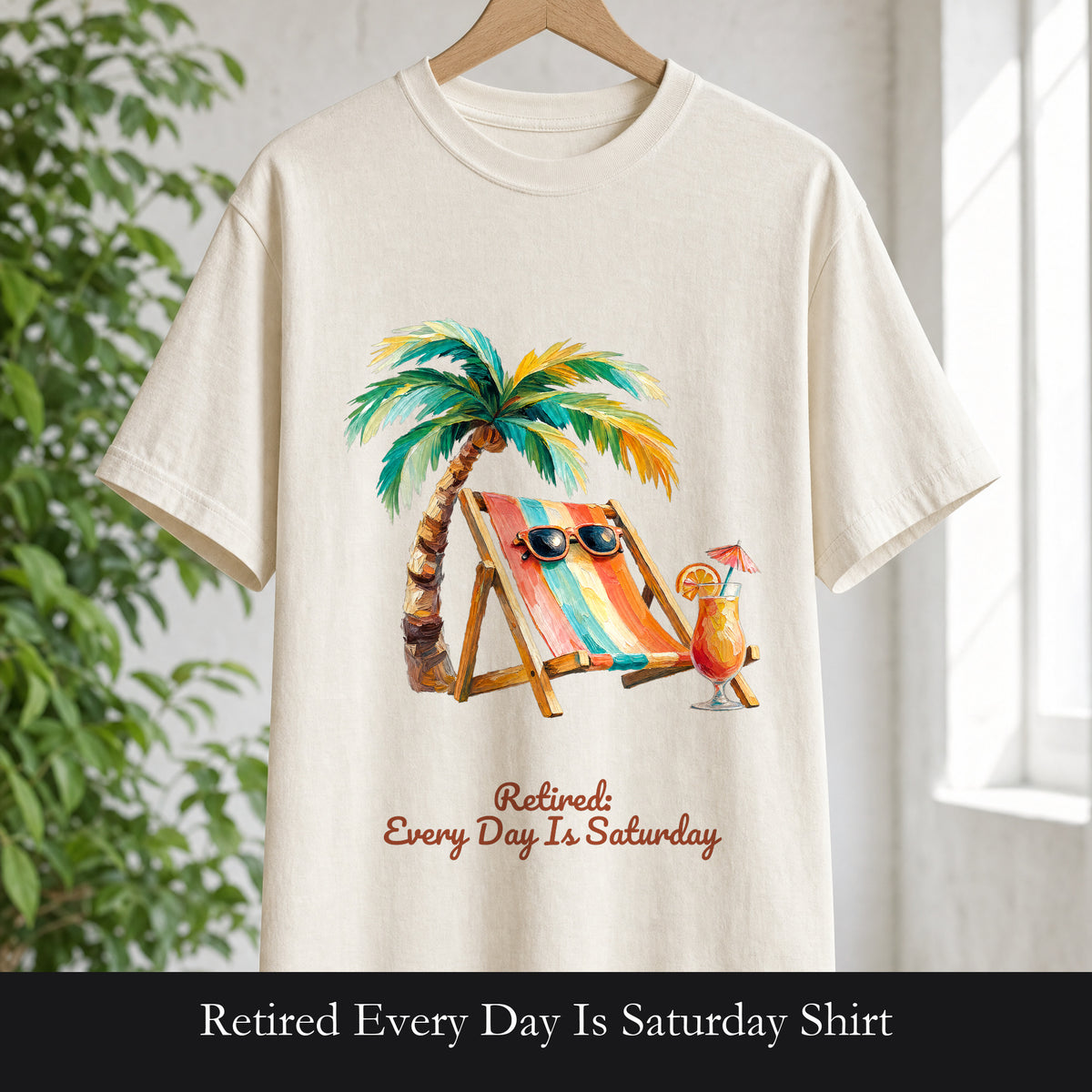 Retired Every Day Is Saturday Shirt, Funny Retirement Tee, Retirement Party Gift, Beach Relax Sweatshirt
