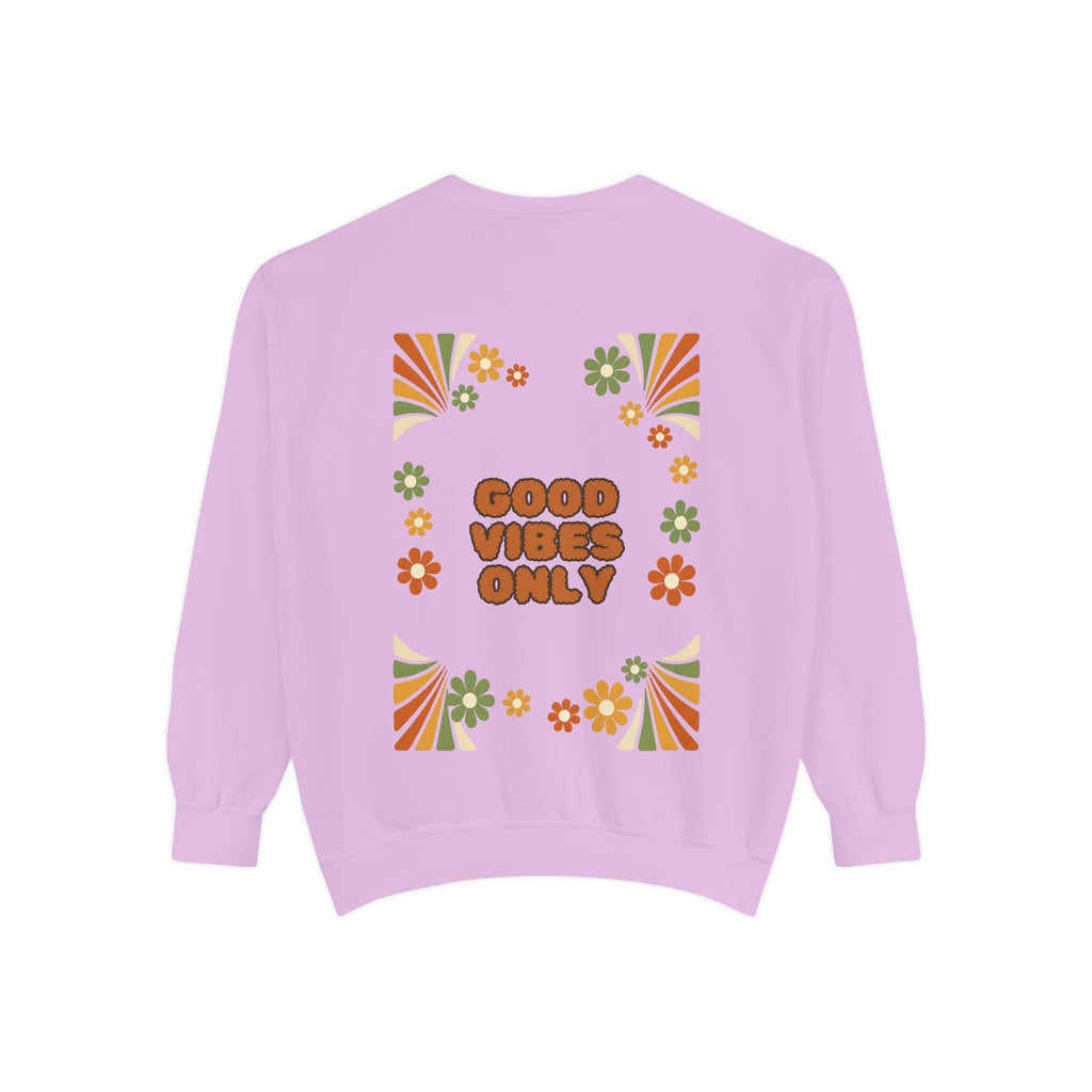Good Vibes Only Shirt, Retro Groovy Tee, 70s Aesthetic Gift, Positive Affirmation Sweatshirt