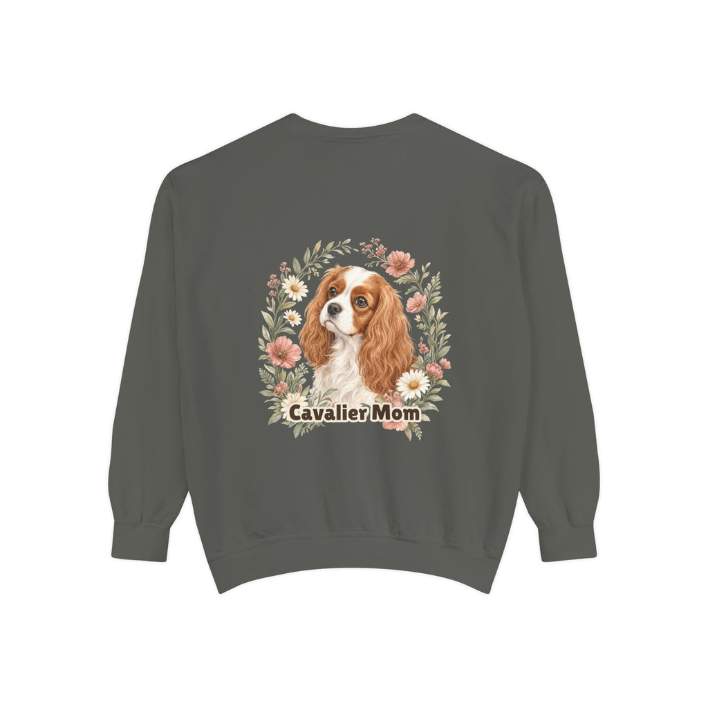 Cavalier Mom Shirt, Cavalier King Charles Spaniel Tee, Dog Mom Gift, Wildflower Dog Lover Sweatshirt