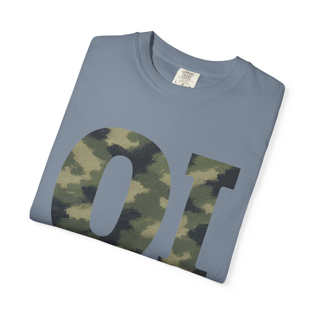Organic Intervention Camo Hoodie, OI Monogram Anti-Algorithm Sweatshirt, Streetwear Camo Graphic Gift, Bold Statement Hoodie