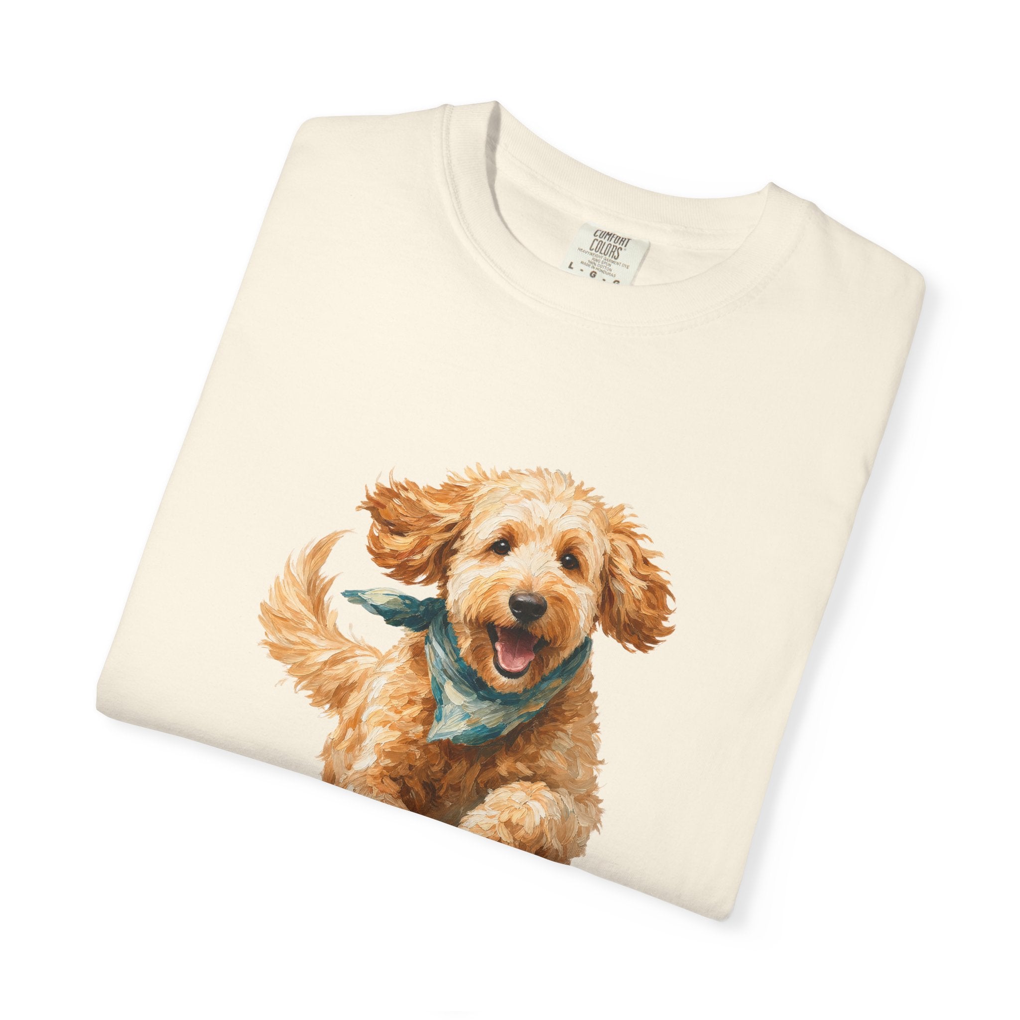 Momentum Goldendoodle Shirt, Running Doodle Dog Tee, Funny Doodle Dog Mom Gift, Painterly Dog Lover Sweatshirt