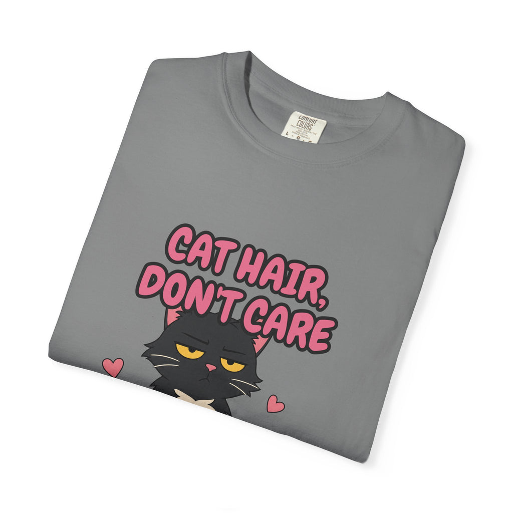 Cat Hair Don't Care Shirt, Funny Cat Mom Tee, Cat Lover Gift, Cat Owner Sweatshirt