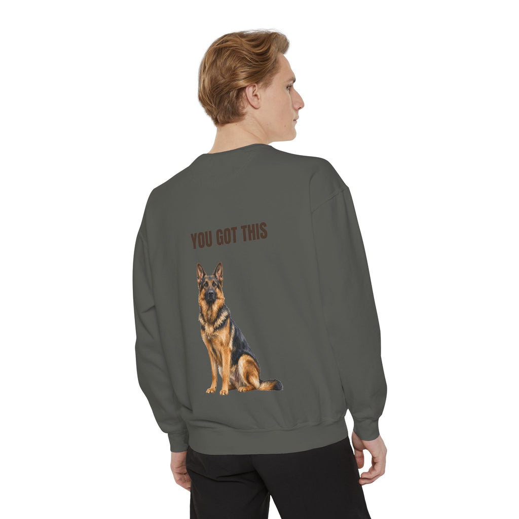 You Got This German Shepherd Shirt, GSD Dog Lover Motivational Tee, Encouragement Dog Mom Gift, Painterly Dog Sweatshirt