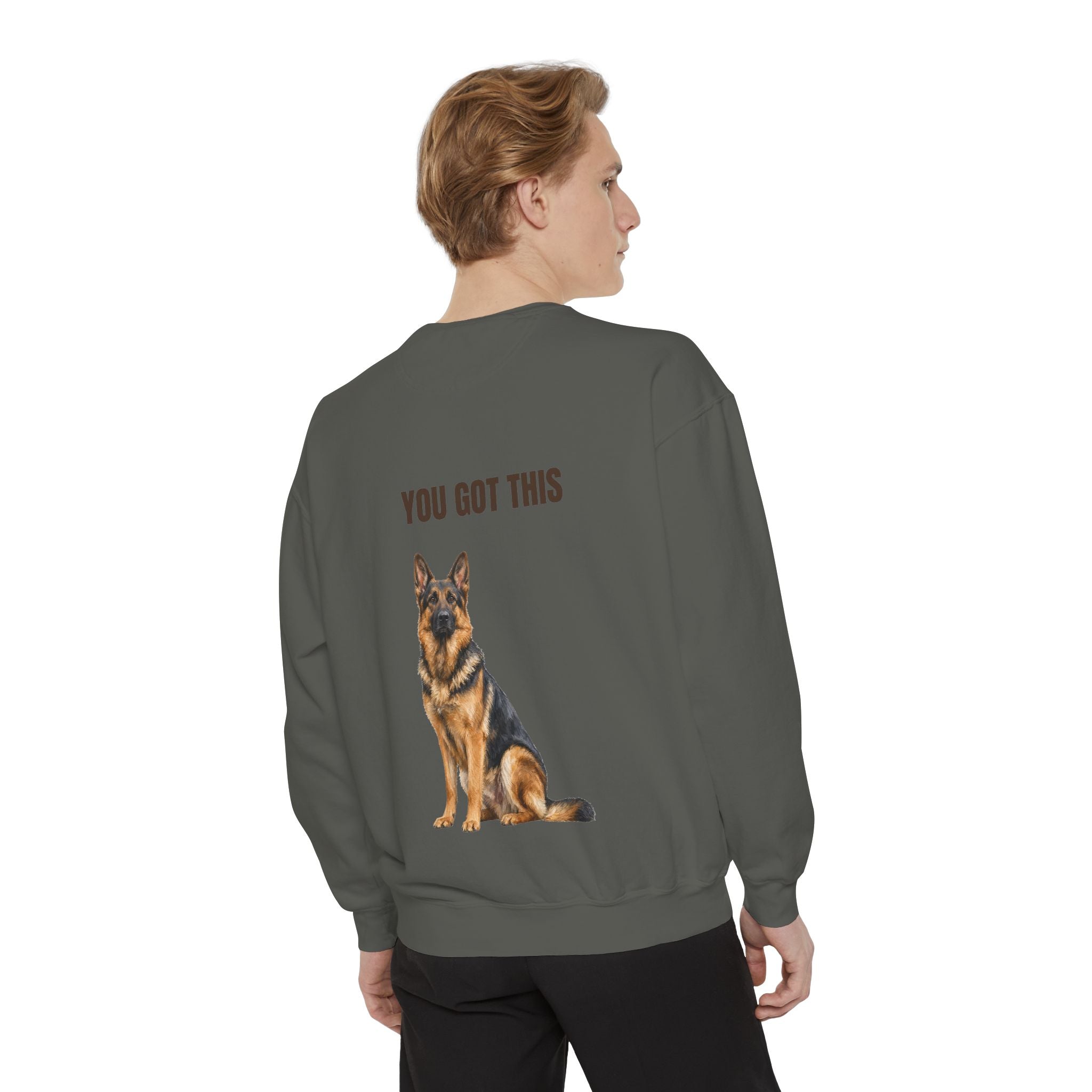 You Got This German Shepherd Shirt, GSD Dog Lover Motivational Tee, Encouragement Dog Mom Gift, Painterly Dog Sweatshirt