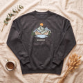 Minimalist Mountain Shirt, Wander Line Art Tee, Nature Hiking Adventure Gift, Modern Outdoor Sweatshirt