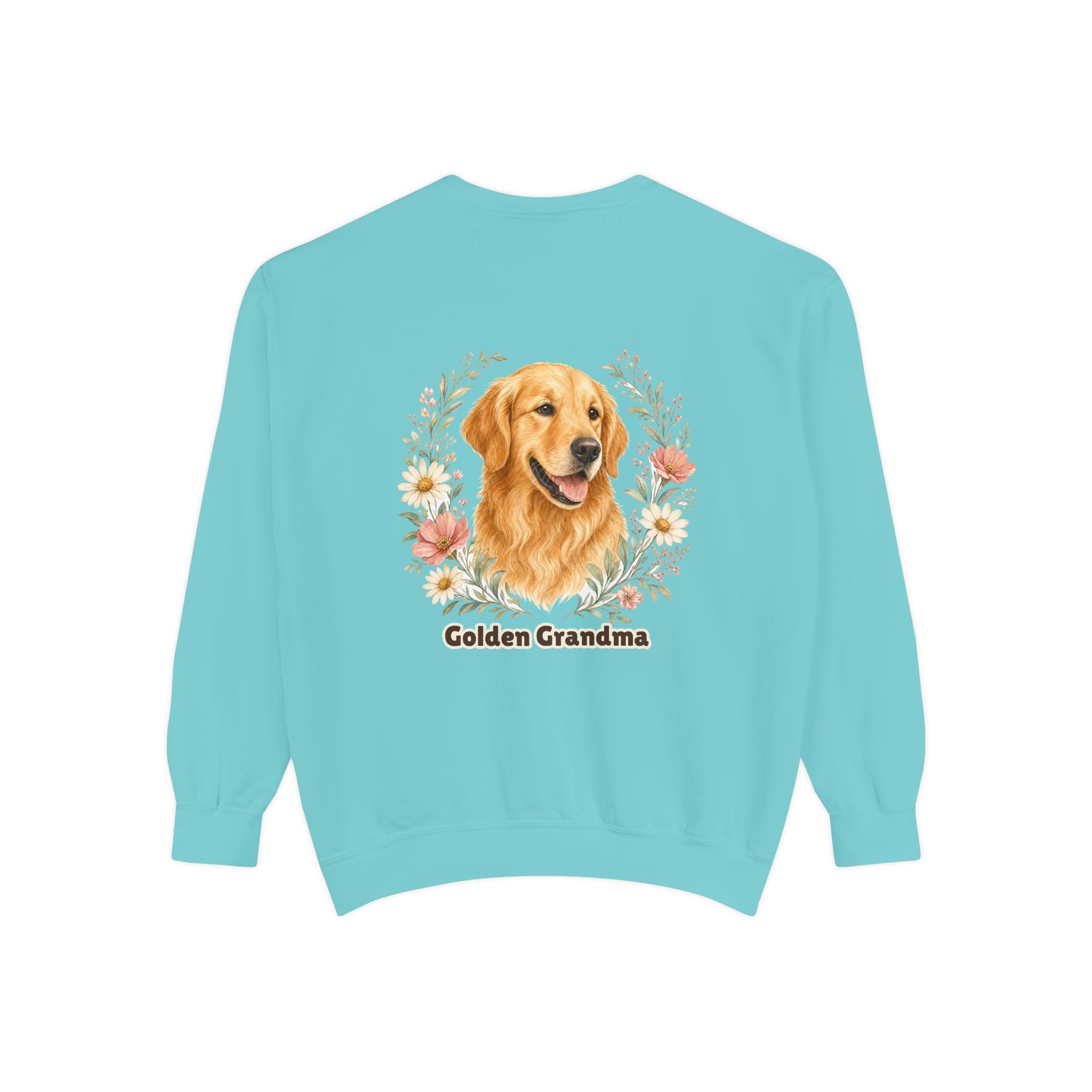 Golden Retriever Grandma Shirt, Golden Grandma Tee, Dog Grandma Gift, Wildflower Dog Lover Sweatshirt