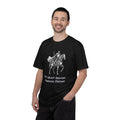 Knight & Robot Steed T-Shirt — This Quest Requires Charging Stations