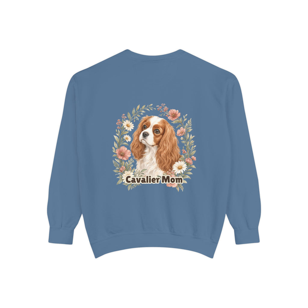 Cavalier Mom Shirt, Cavalier King Charles Spaniel Tee, Dog Mom Gift, Wildflower Dog Lover Sweatshirt