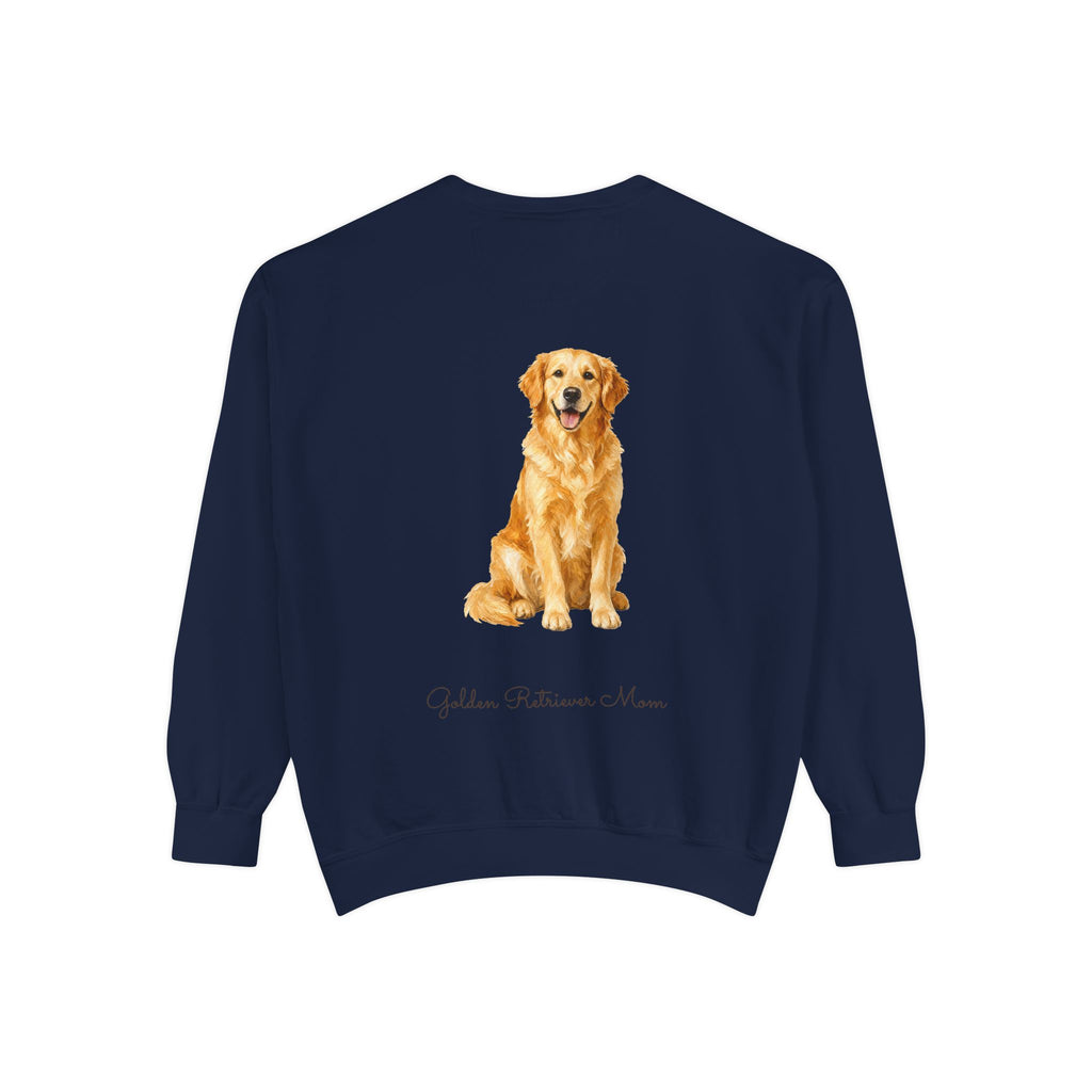 Golden Retriever Mom Shirt, Painterly Golden Dog Mom Tee, Cute Golden Lover Gift, Dog Owner Sweatshirt for Her