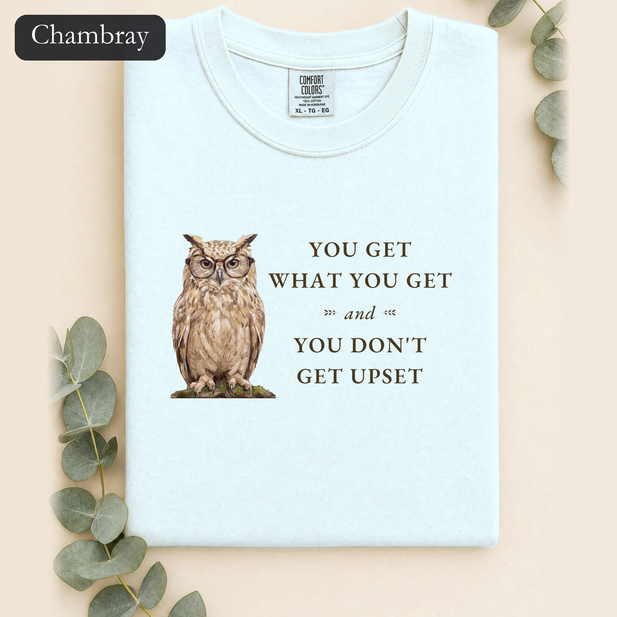 You Get What You Get Shirt, Funny Teacher Owl Tee, Classroom Saying Shirt, Back to School Gift, Preschool Teacher Tee