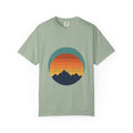 Retro Sunset Mountain Shirt, Vintage Nature Tee, Hiking Outdoor Gift, 70s Landscape Sweatshirt