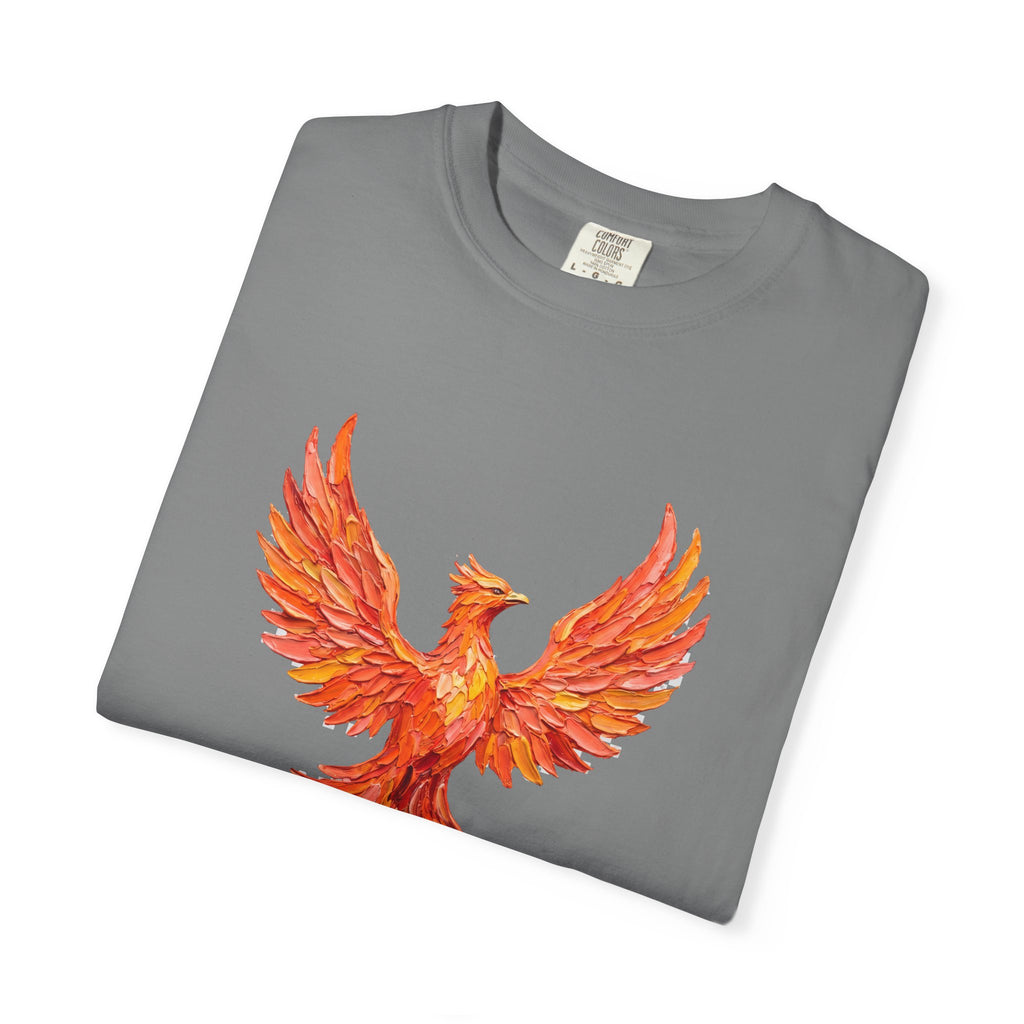 Reborn Monday Exhausted by Tuesday Shirt, Funny Phoenix Tee, Work Week Humor Gift, Painterly Fantasy Sweatshirt
