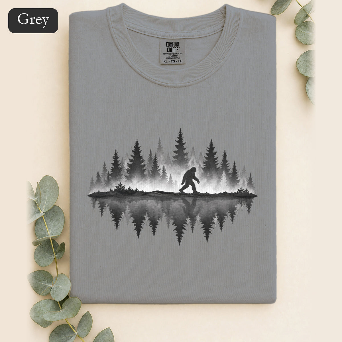 Bigfoot Silhouette Forest Shirt