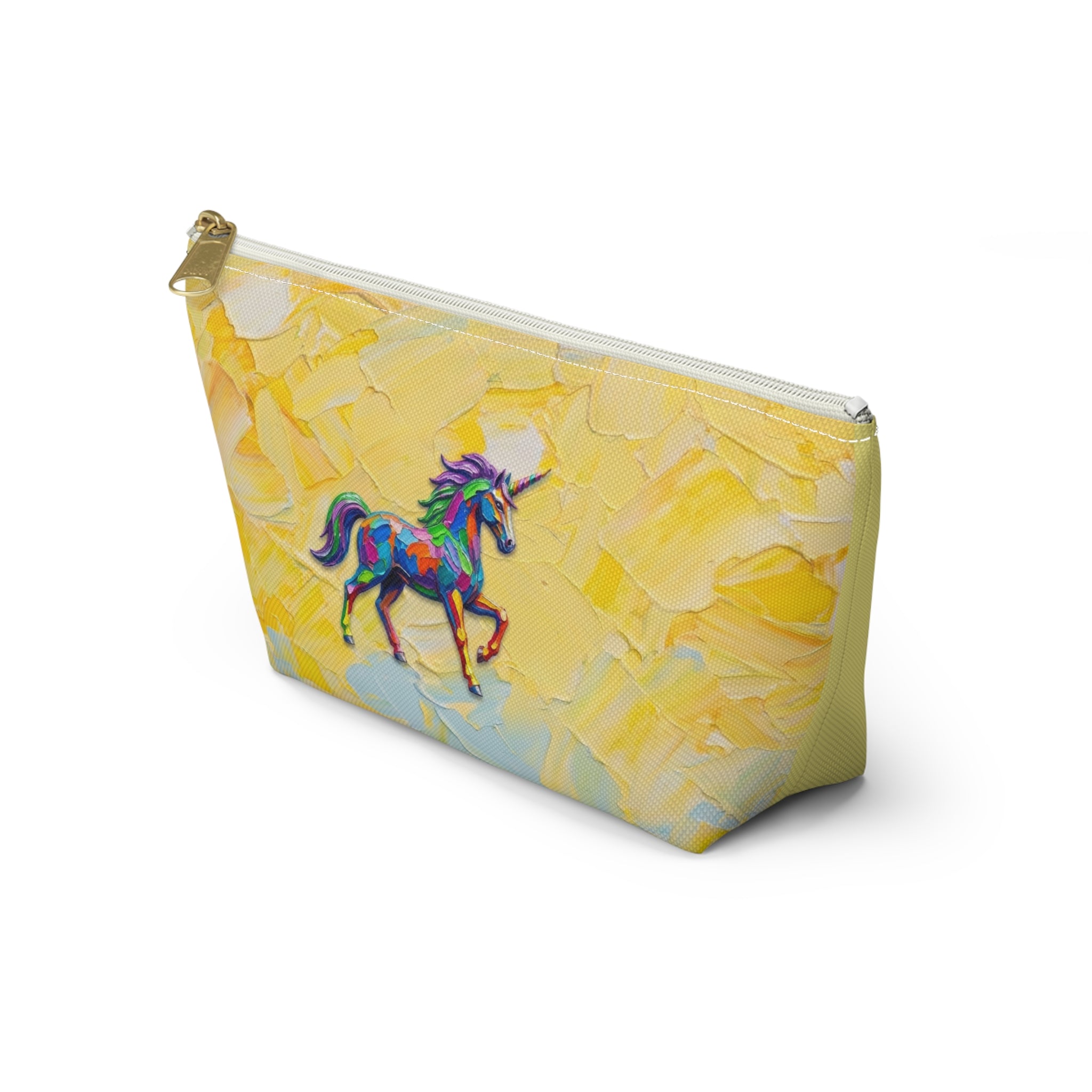 Unicorn Zip Pouch — Colorful Unicorn Makeup Bag & Pencil Case