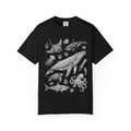 Ocean Life Sketch T-Shirt — Marine Animals Illustration Tee